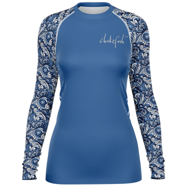 Chokefish™ Long Sleeve Rashguard Maori Woman's Shirt-004